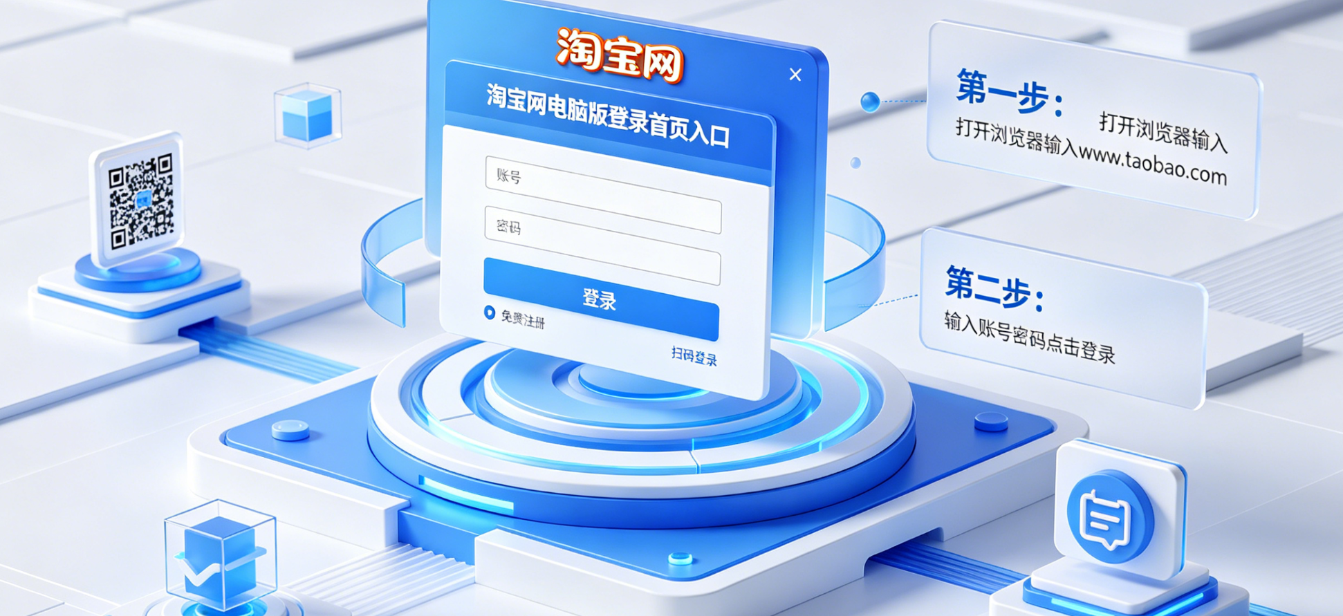 淘宝网电脑版登录首页入口在哪？怎么登录？