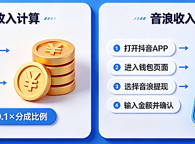 抖音音浪收入怎么算?抖音音浪收入如何提现?