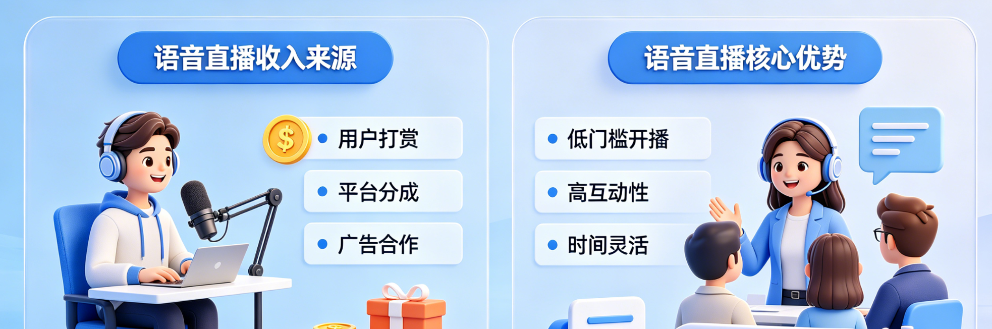 快手语音直播能挣钱吗?语音直播有什么好处?