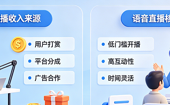 快手语音直播能挣钱吗?语音直播有什么好处?