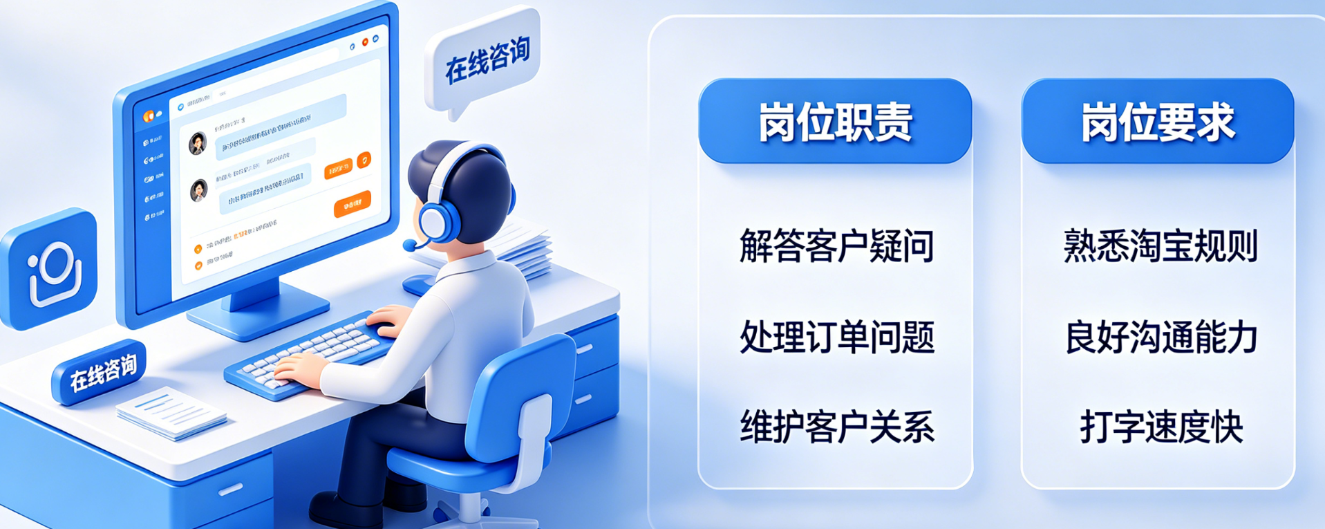 淘宝客服是什么意思?淘宝客服岗位职责和要求