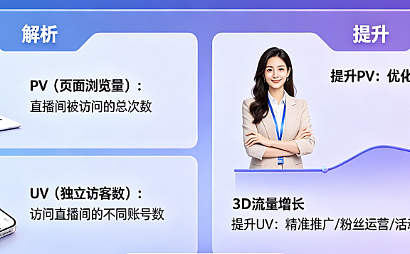 淘宝直播PV和UV是什么意思?如何提高?主播必看流量提升指南