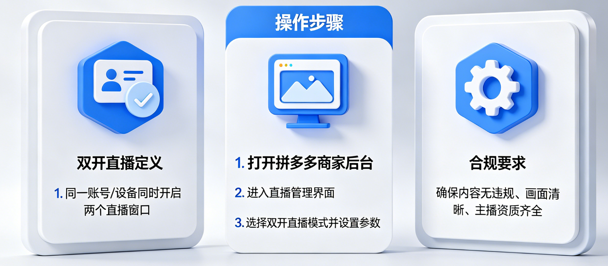 拼多多双开直播怎么开?拼多多双开直播是什么意思?概念澄清与合规开播指南