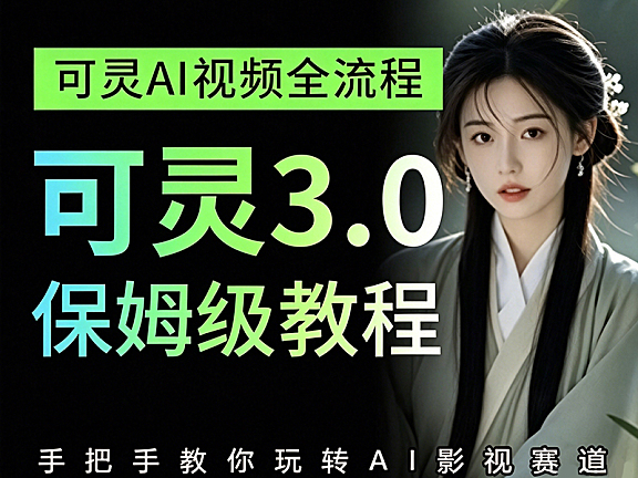 可灵AI保姆级教程｜零基础玩转AI绘画+视频+数字人，从灵感值薅羊毛到AI试衣全链路实战