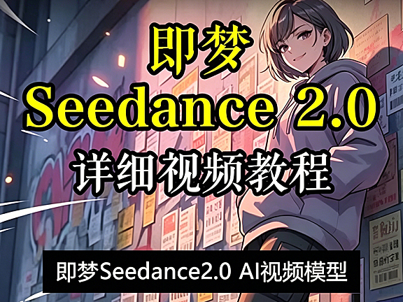 即梦Seedance 2.0视频教程｜零基础玩转AI视频生成，精准运镜+一镜到底+情绪卡点全攻略
