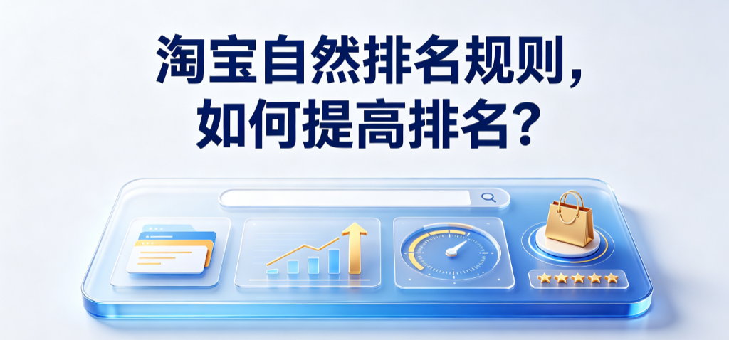 淘宝自然排名规则,如何提高排名?
