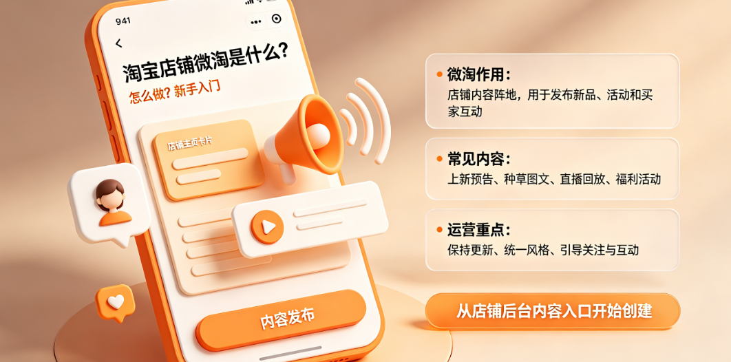 淘宝店铺微淘是什么?怎么做?