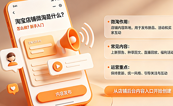 淘宝店铺微淘是什么?怎么做?
