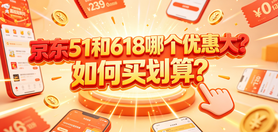 京东51和618哪个优惠大?如何买划算?