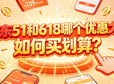 京东51和618哪个优惠大?如何买划算?