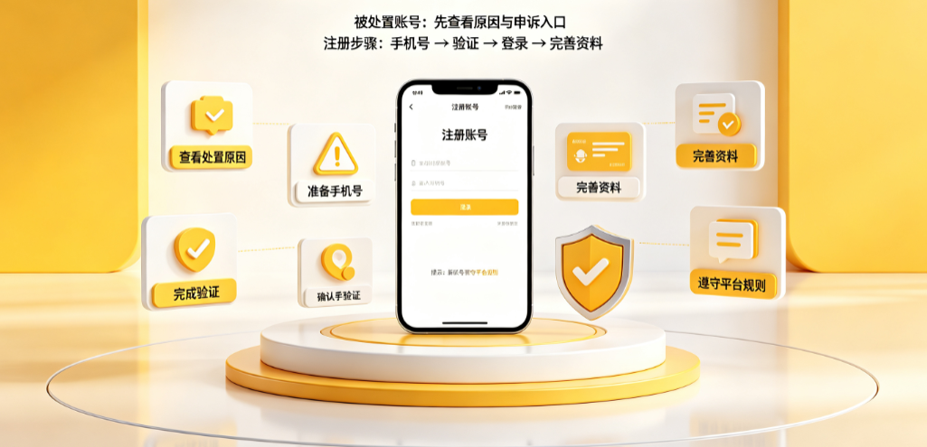 闲鱼账号被处置还能再注册一个吗?如何注册账号?