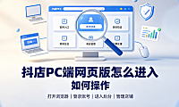 抖店pc端网页版怎么进入?如何操作?