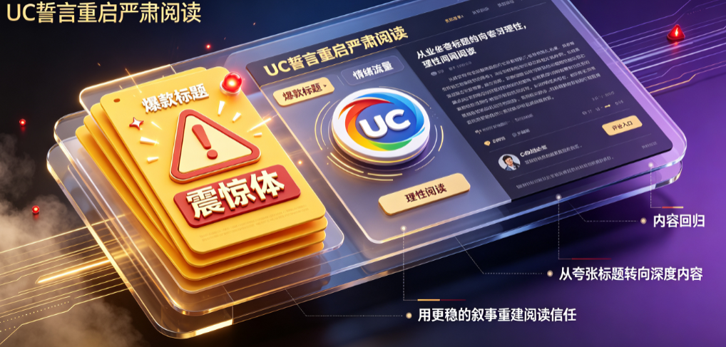 UC浏览器重启严肃阅读战略解析：从“震惊部”到价值深耕的转型路径