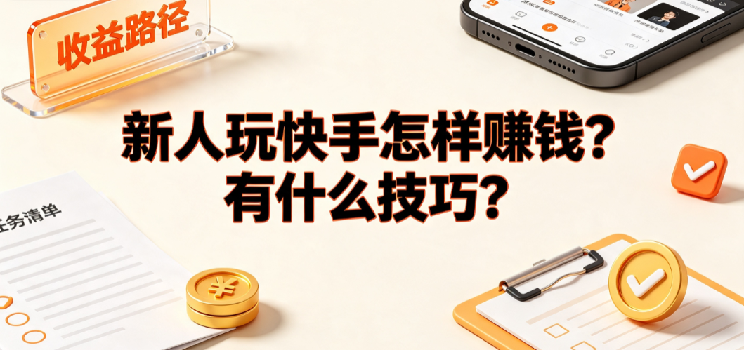 新人玩快手怎样赚钱?有什么技巧?从零变现全指南