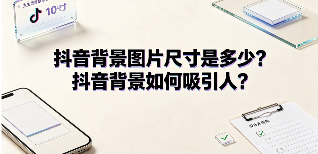 抖音背景图片尺寸是多少?抖音背景如何吸引人?设计与运营指南