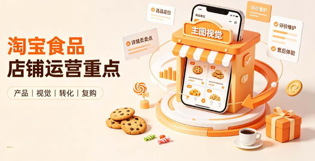 如何运营淘宝食品店铺?怎么推广?