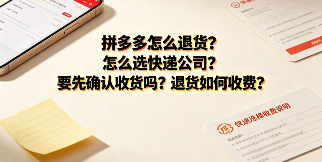 拼多多怎么退货？选快递与运费收费规则全解析