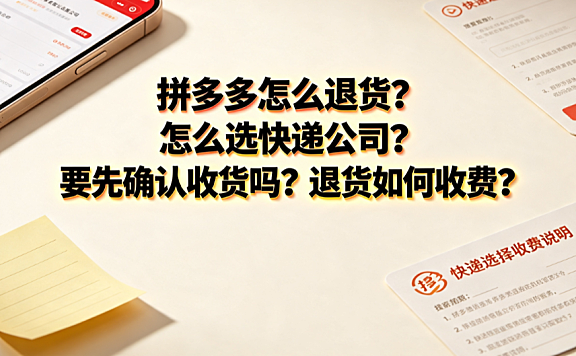 拼多多怎么退货？选快递与运费收费规则全解析