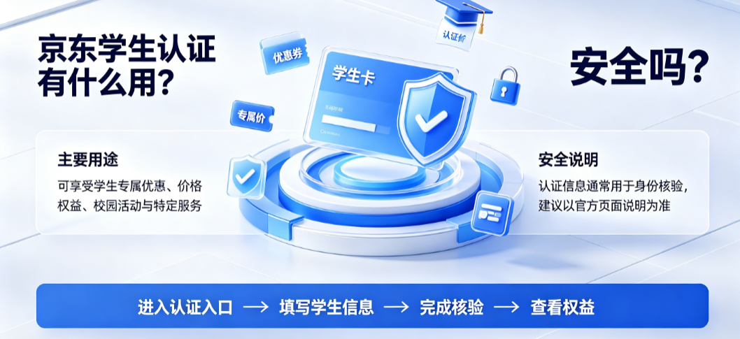 京东学生认证有什么用?安全吗?