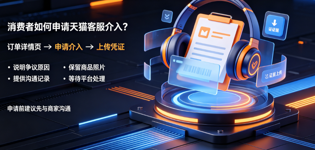 消费者怎么申请天猫客服介入?需要哪些条件?