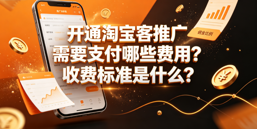 开通淘宝客推广需要支付哪些费用?收费标准是什么? 商家实操指南