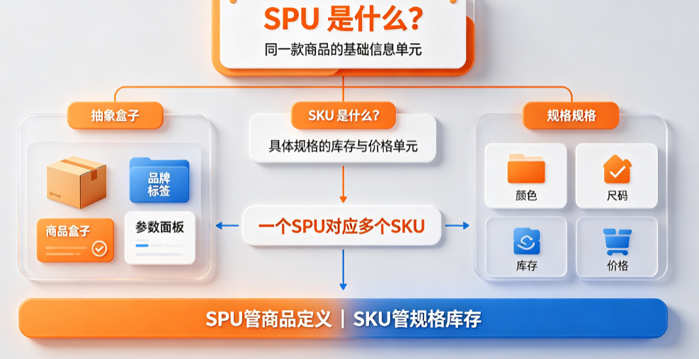 淘宝spu是什么意思?spu和sku的区别是什么?