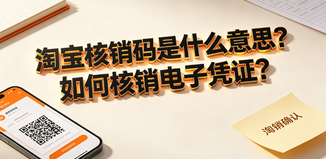 淘宝核销码是什么意思?如何核销电子凭证?