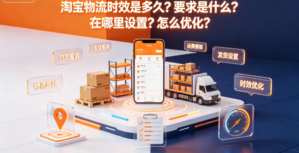淘宝物流时效是多久?要求是什么?在哪里设置?怎么优化?