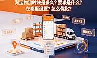 淘宝物流时效是多久?要求是什么?在哪里设置?怎么优化?