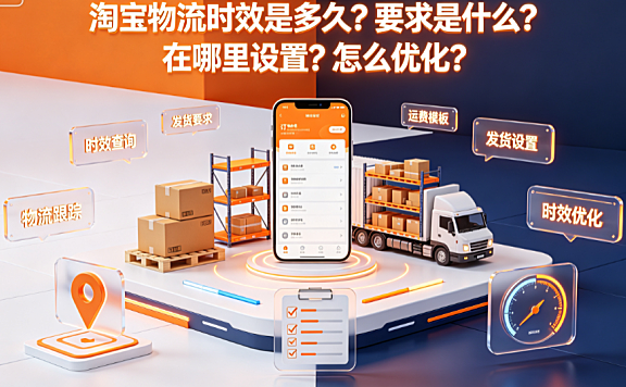 淘宝物流时效是多久?要求是什么?在哪里设置?怎么优化?