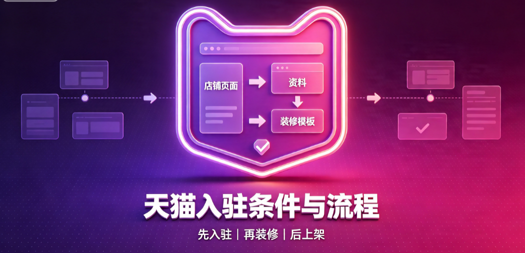 天猫店铺装修入驻条件要求?开店流程是什么?
