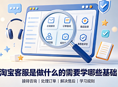 淘宝客服是做什么的工作?需要学哪些基础?