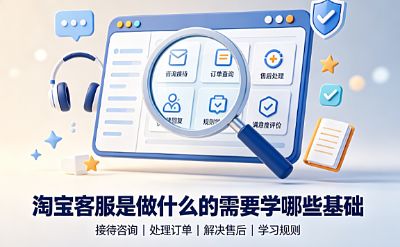 淘宝客服是做什么的工作?需要学哪些基础?