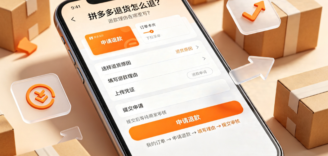 拼多多退货怎么退?退款理由在哪里写?