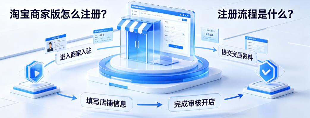 淘宝商家版怎么注册?流程是什么?