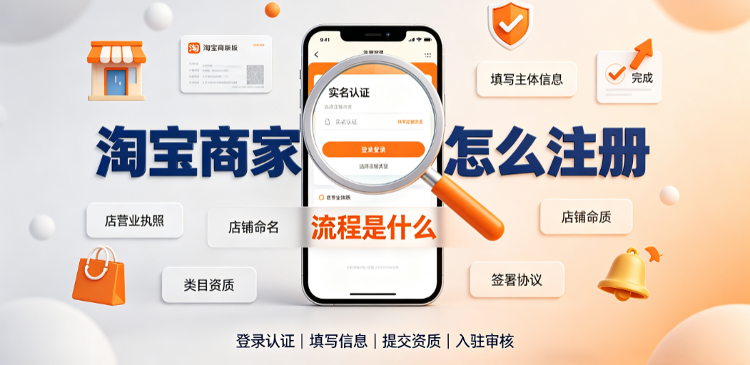 淘宝商家版怎么注册?流程是什么?官方入驻全指南