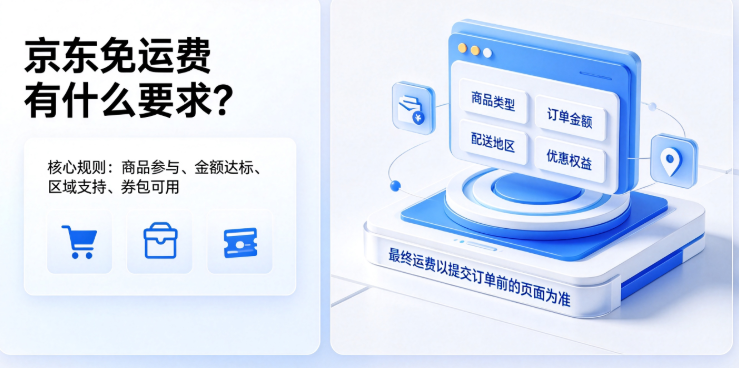 京东免运费有什么要求?有什么规则?