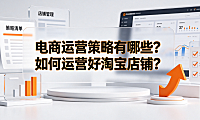 电商运营策略有哪些?如何运营好淘宝店铺?