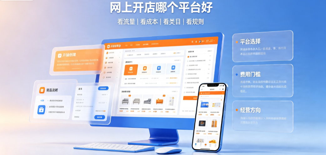网上开店哪个平台好?是免费的吗?