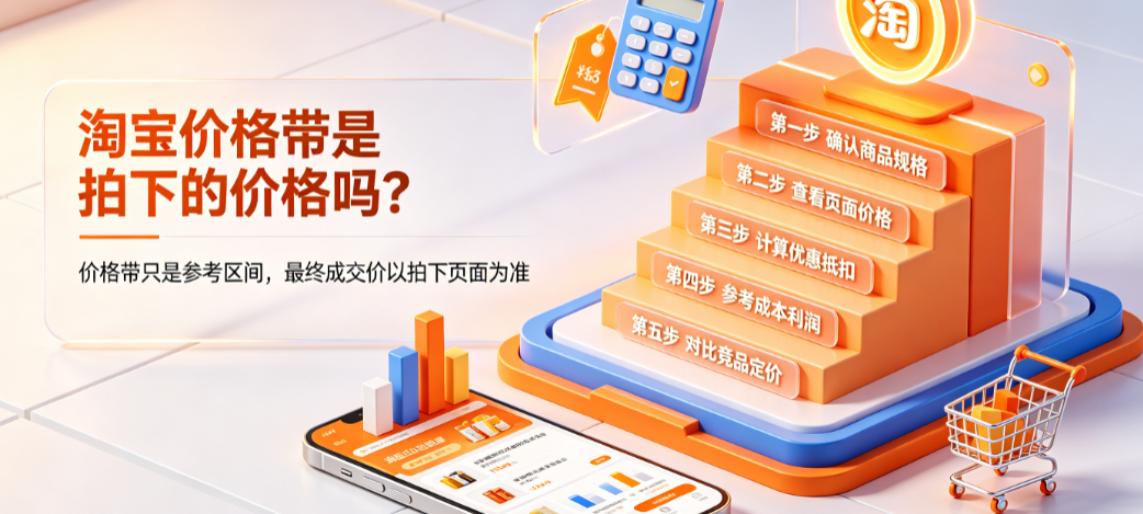 淘宝价格带是拍下的价格吗?商品如何定价?