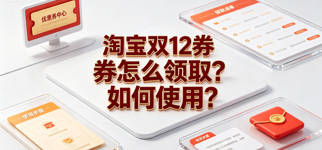 淘宝双12券怎么领取?如何使用?