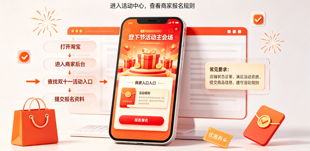 淘宝双十一报名入口在哪里?有什么要求?