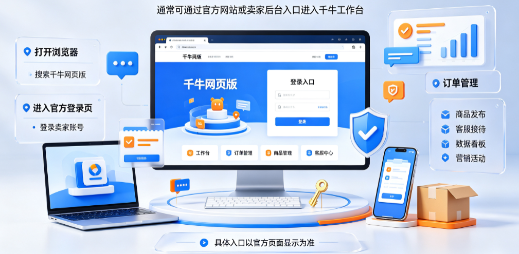 千牛网页版登录入口在哪?有哪些功能?