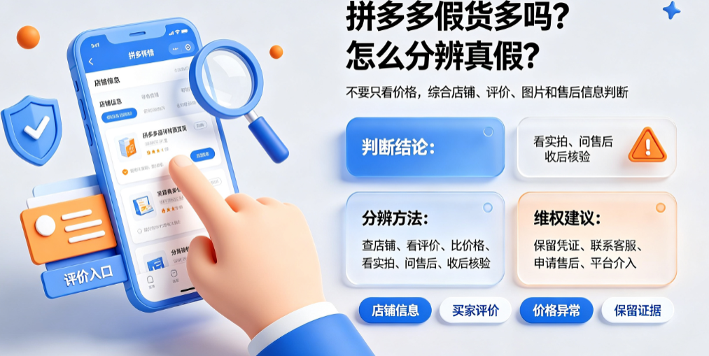 拼多多假货多吗?怎么分辨真假?