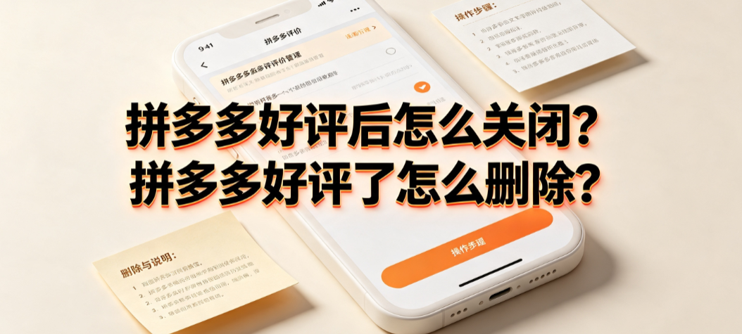 拼多多好评后怎么关闭?拼多多好评了怎么删除?