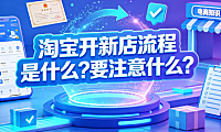 淘宝开新店流程是什么?要注意什么?