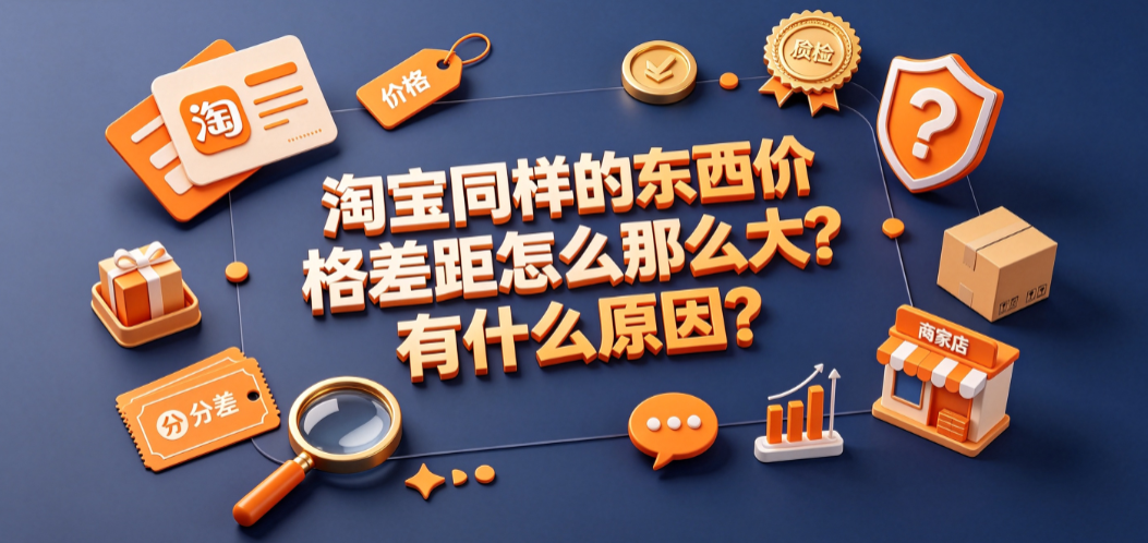 淘宝同样的东西价格差距怎么那么大?有什么原因？全维度解析