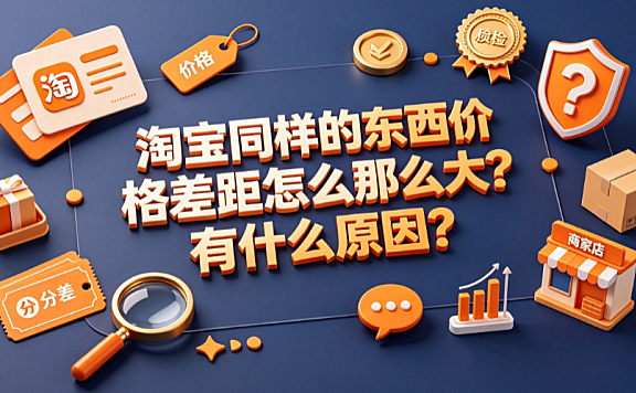 淘宝同样的东西价格差距怎么那么大?有什么原因？全维度解析