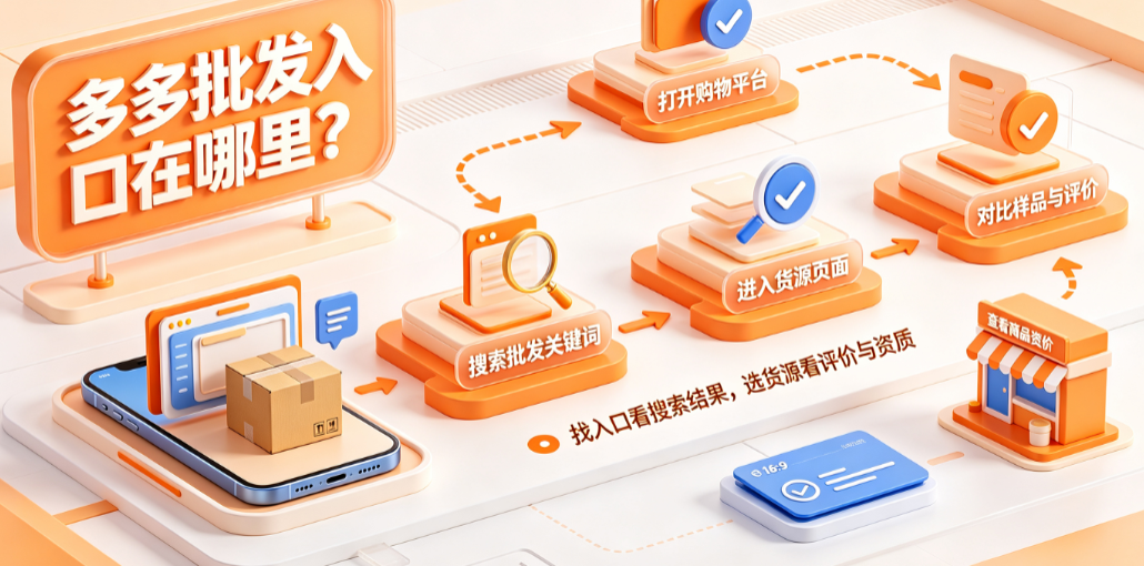 多多批发入口在哪里?货源品质如何?