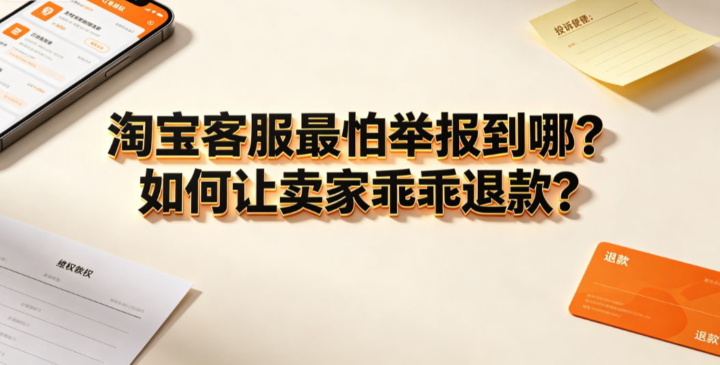 淘宝客服最怕举报到哪?如何让卖家乖乖退款?